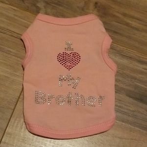 NWOT I ❤ MY BROTHER Tee for Pet